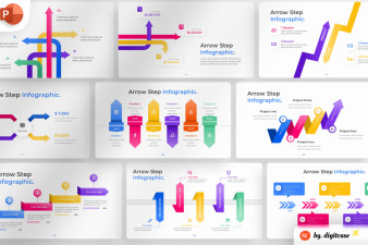 Arrow Step PowerPoint Infographic Template